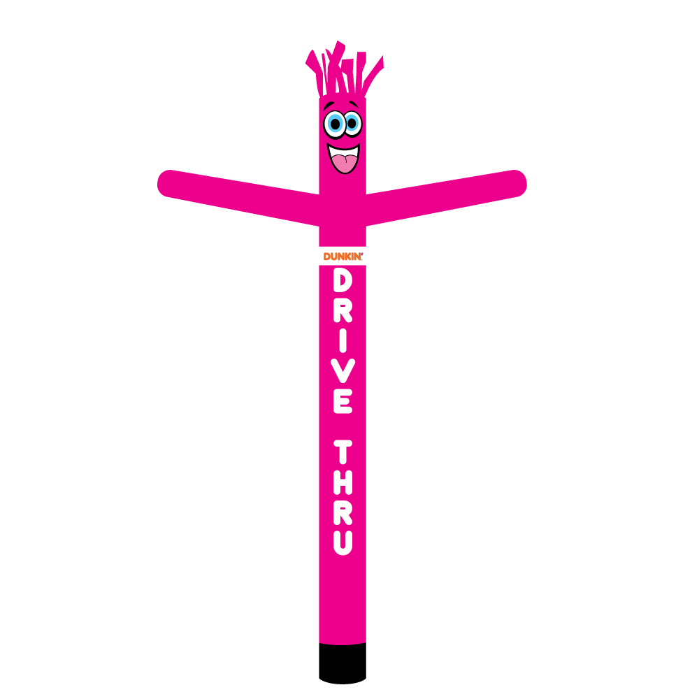 Dunkin Donuts Drive Thru 18ft Inflatable Tube Man | air powered outdoor dancer