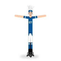 18ft Football Tube Man – Football Player #07 in Blue & White