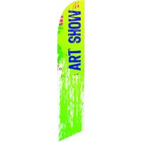 Art Show Feather Flag Kit with Ground Stake