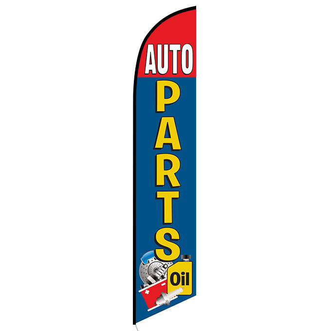Auto Parts blue red Banner Flag FFN-5444 front