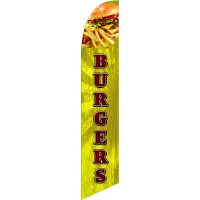 Burgers Feather Flag Kit with Ground Stake