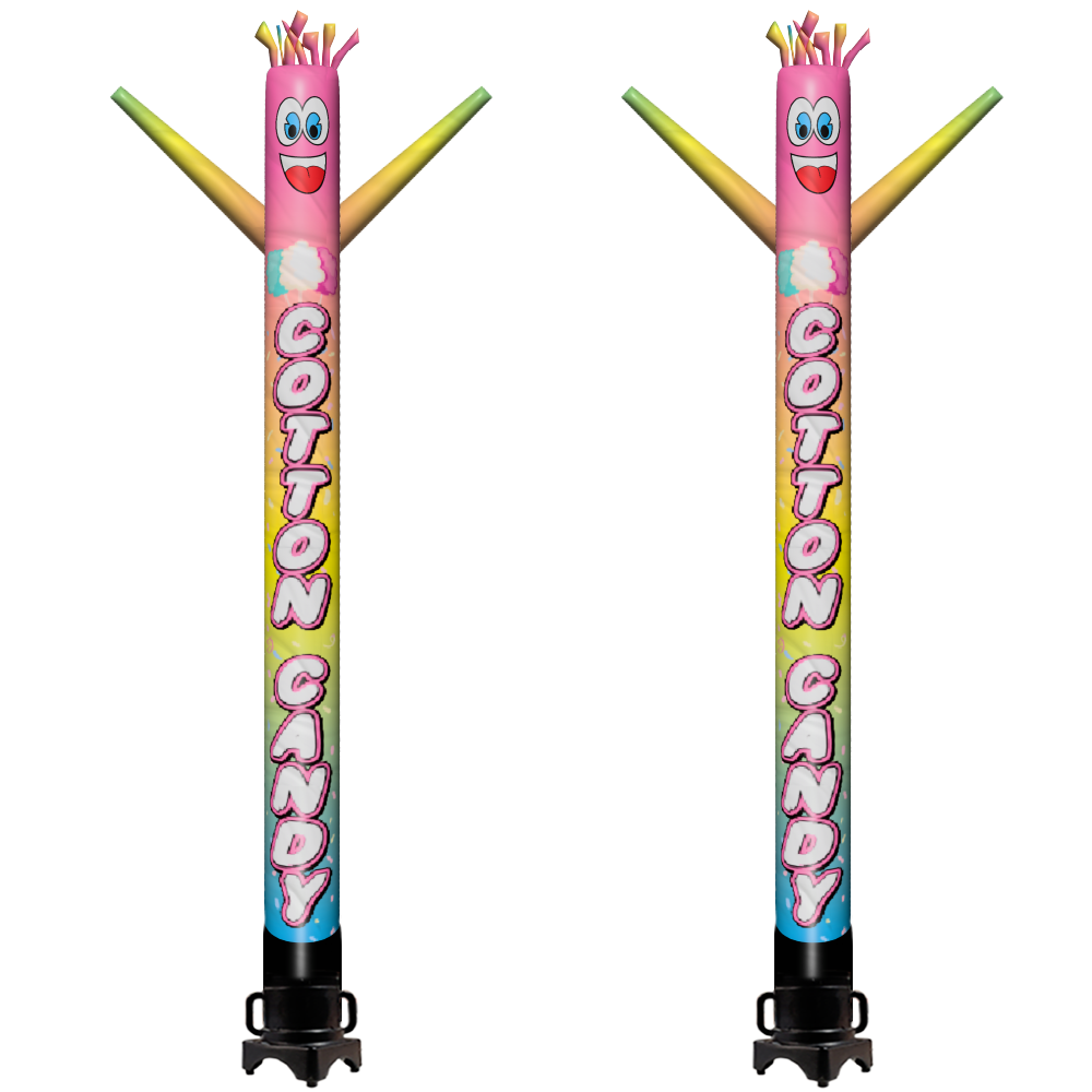 Custom air inflatable dancer tube men pack of 2 - Cotton Candy