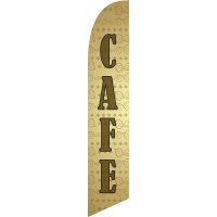 Cafe Feather Flag Kit with Ground Stake