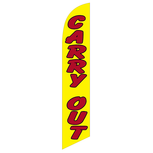 Carry Out Feather Flag - FFN-99925