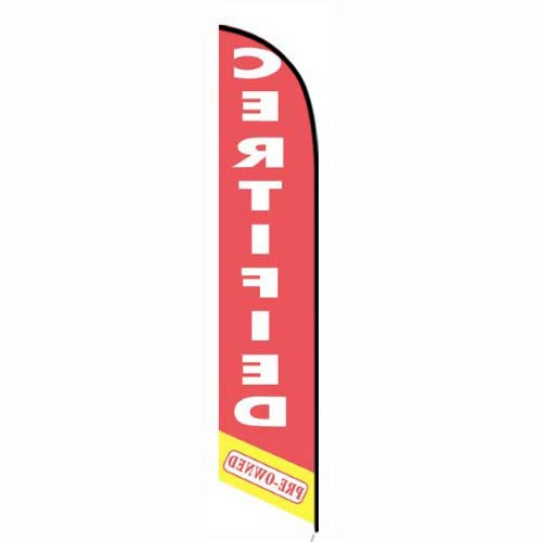 Certified Pre-owned red feather flag