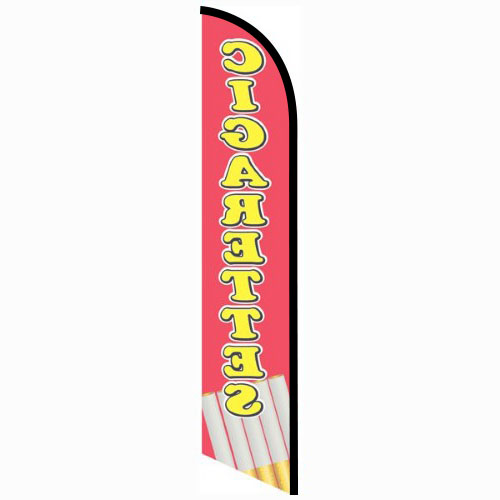 Cigarettes feather flag
