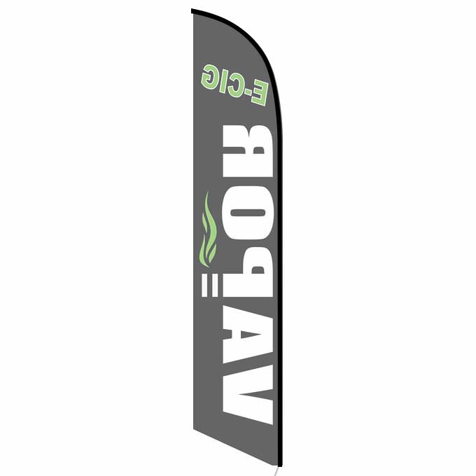 E-cig Vapor feather flag