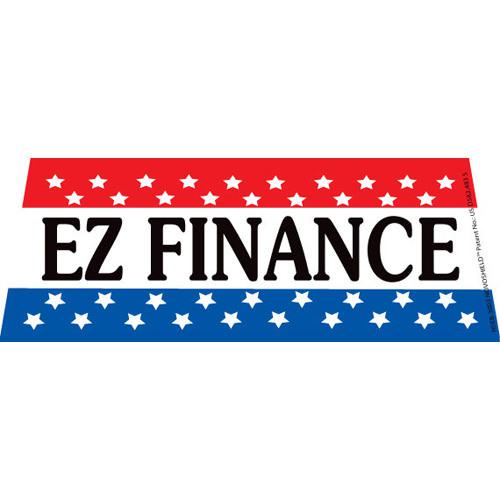 EZ Finance windshield banner