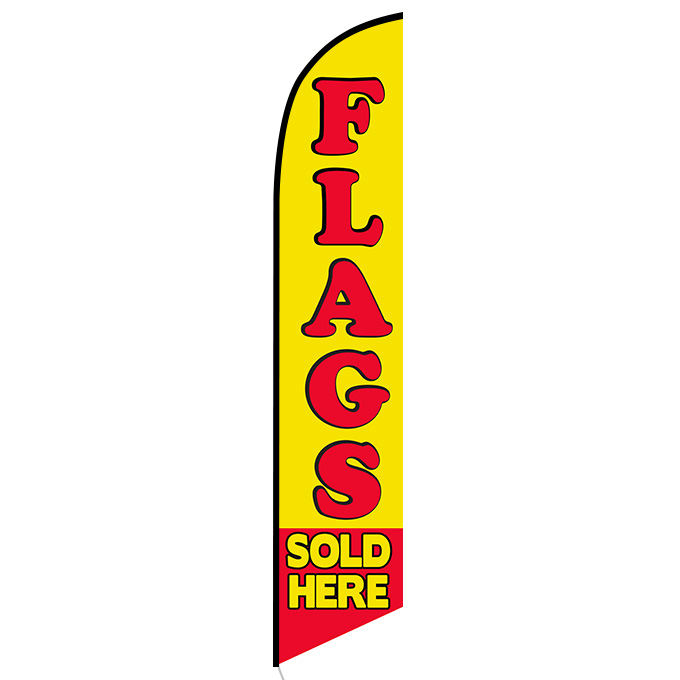 Flags Sold Here feather flag
