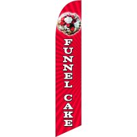 Funnel Cake Feather Flag Kit with Ground Stake