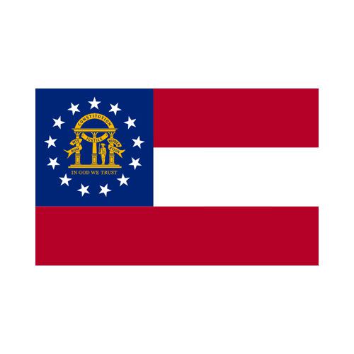 Georgia State 3x5 flag