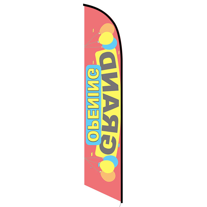 Grand Opening (red) Feather Flag - Image 2