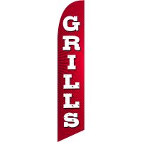 Grills Feather Flag Kit with Ground Stake