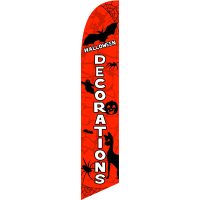Halloween Decorations Feather Flag Kit with Ground Stake