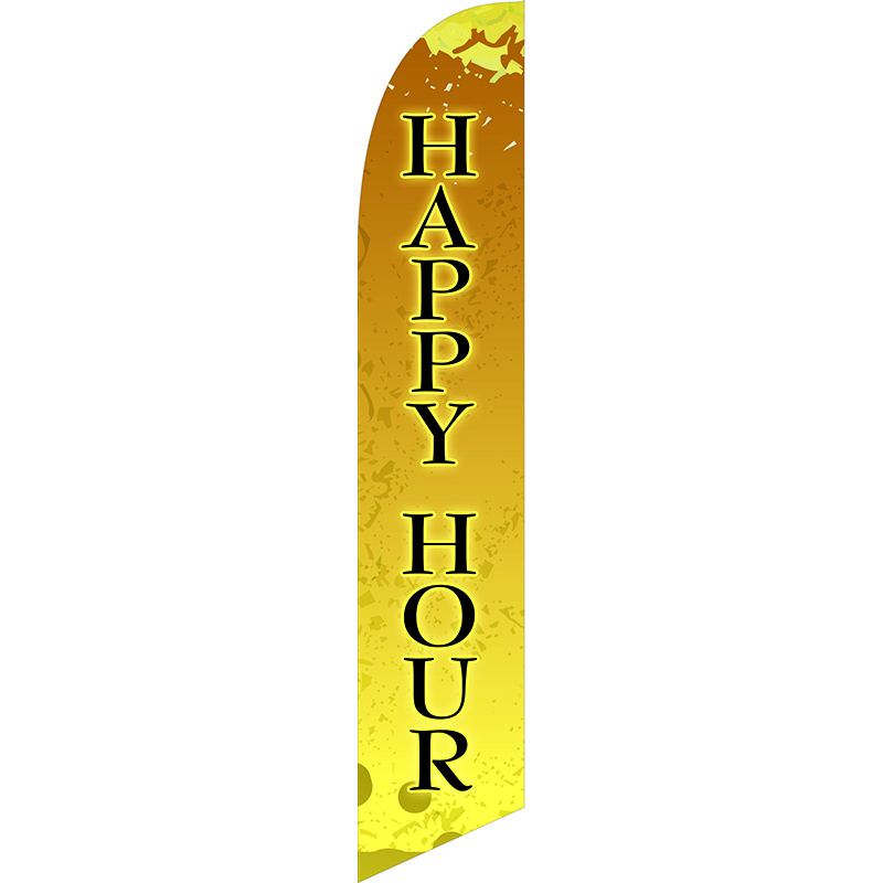 Happy Hour Feather Flag