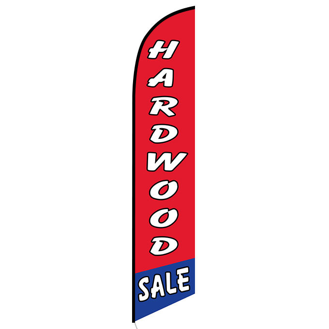 Hardwood sale feather flag