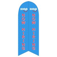 IHOP Now Hiring Feather Flag with Ground Spike
