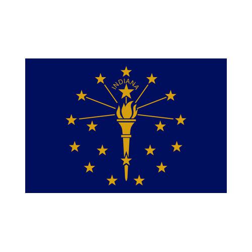 Indiana State 3x5 flag