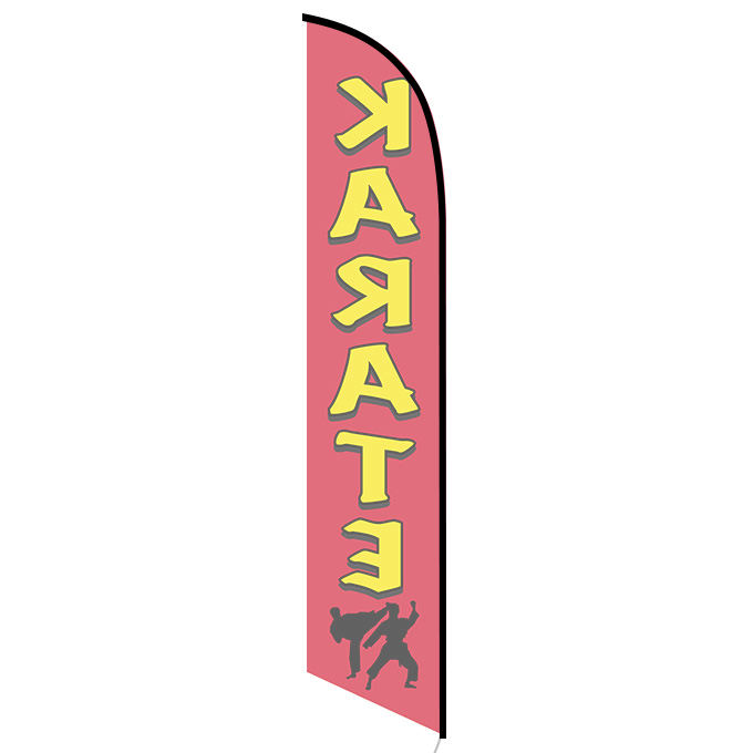 Karate feather flag
