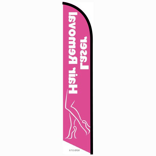 Laser Hair Removal feather flag