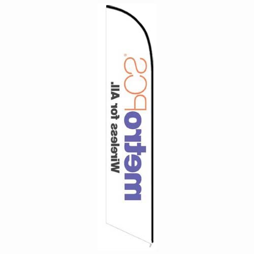 MetroPCS Wireless for All white Banner Flag