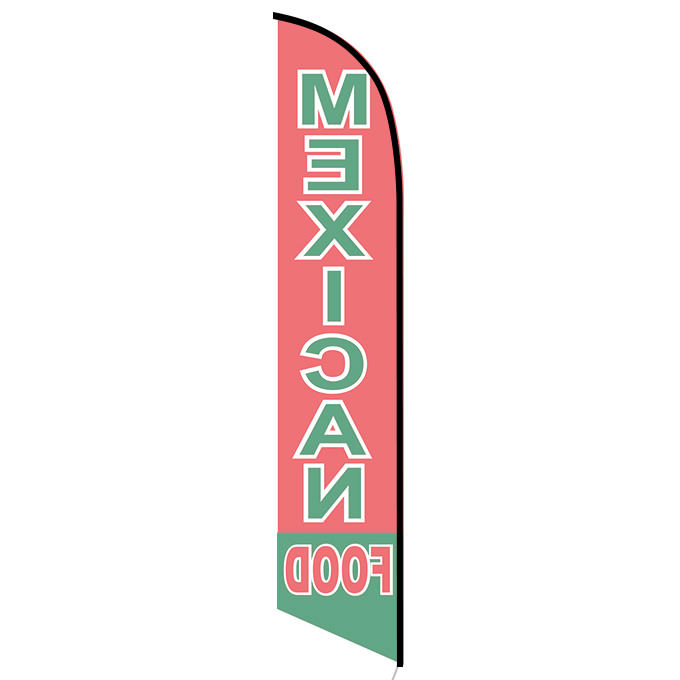 Mexican Food Feather Flag