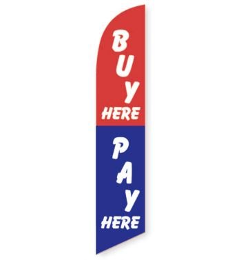 Buy Here Pay Here Feather Flag