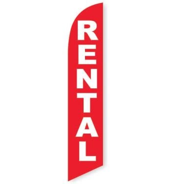 Rental (Red) Feather Flag