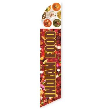 Indian Food Feather Flag