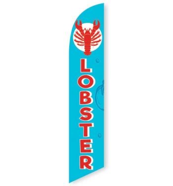 Lobster (Blue) Feather Flag