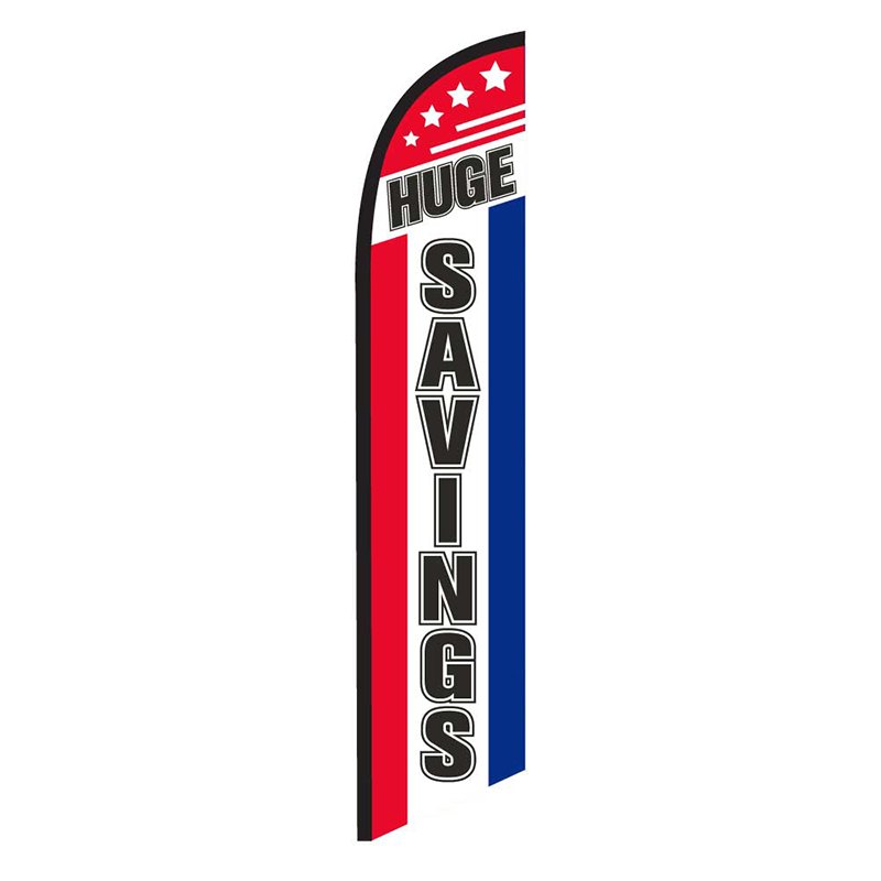 Huge Savings Feather Flag