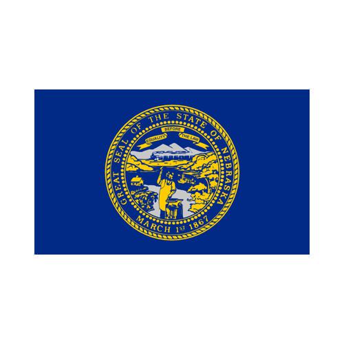 Nebraska State 3x5 flag