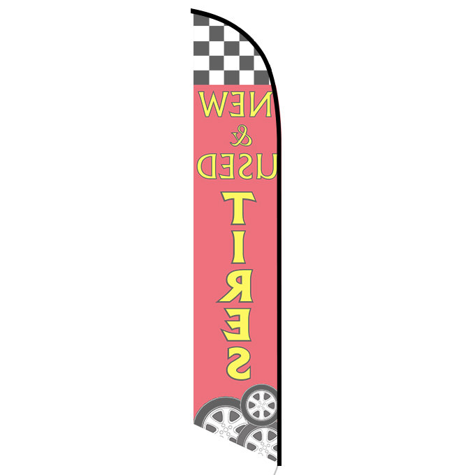 New and Used Tires swooper flag