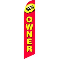 New Owner Feather Flag Kit with Ground Stake