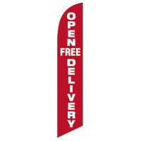 Open Free Delivery Feather Flag Kit with Ground Stake