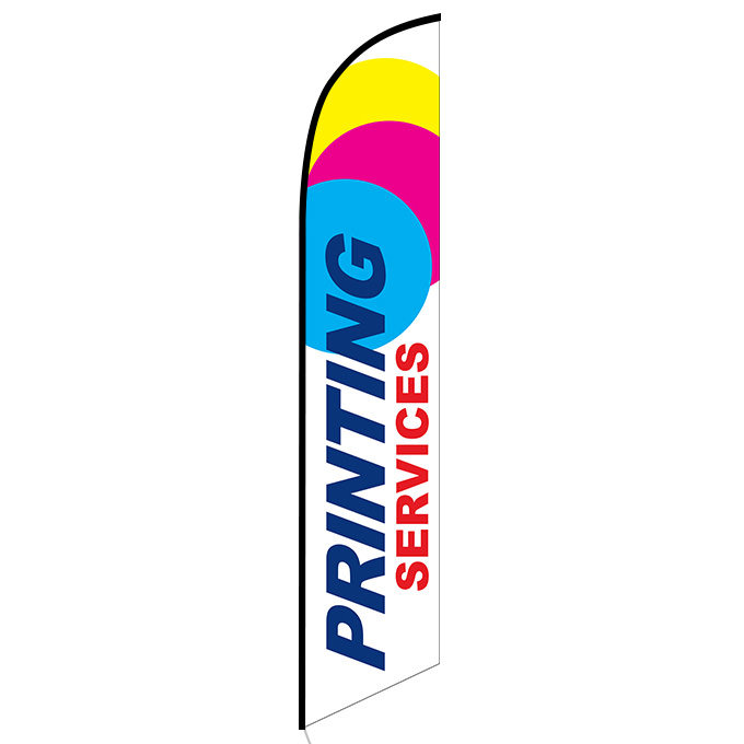 Printing Services feather flag