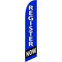 Register Now Feather Flag Kit with Ground Stake