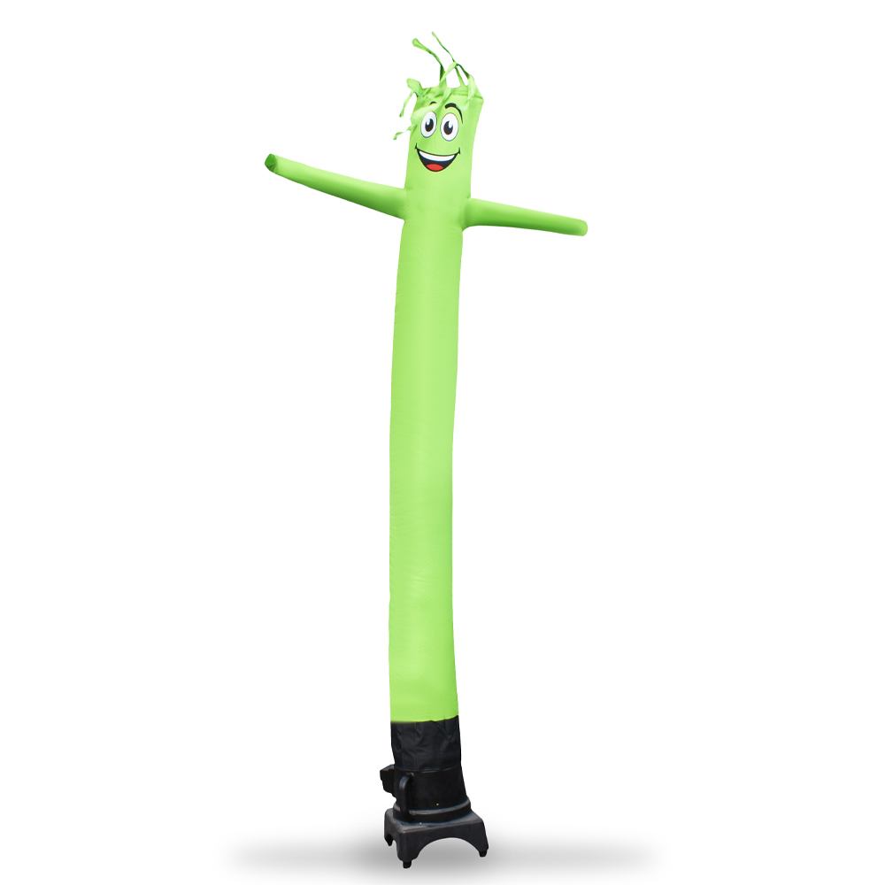 6ft lime green tube man feather flag nation