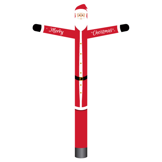 santa claus inflatable tube man