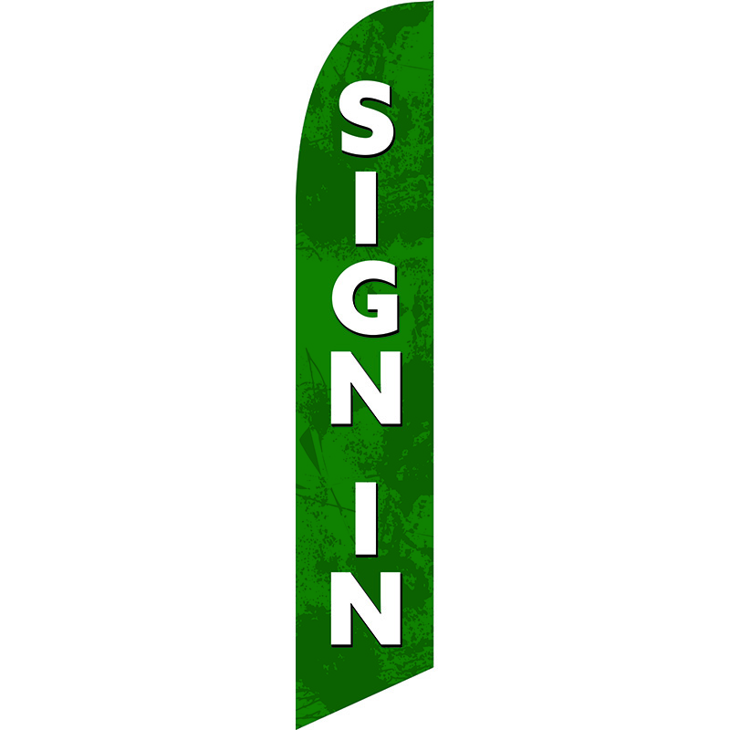 Sign In Feather Flag