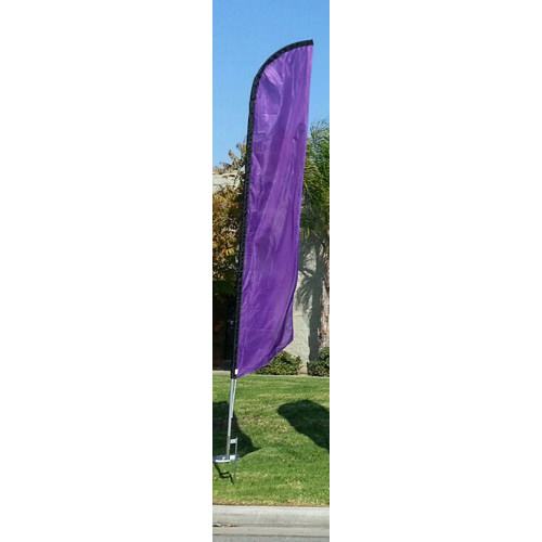 Solid Purple Colored Feather Banner Flag