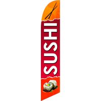 Sushi Feather Flag Kit with Ground Stake