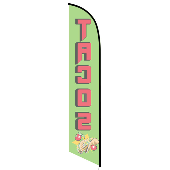 Tacos Feather Flag