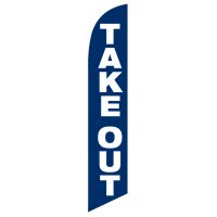 Take Out Feather Flag Kit with Ground Stake