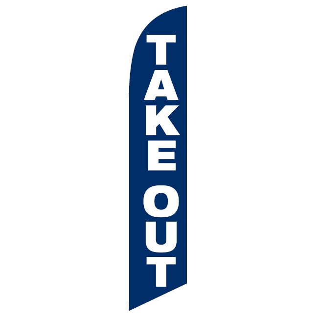 Take Out Feather Flag - FFN-99903