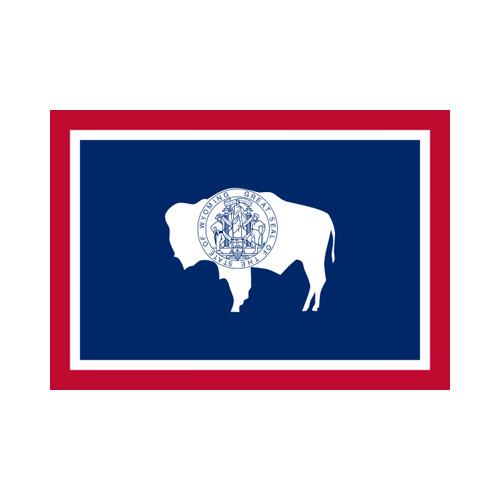 Wyoming State 3x5 flag