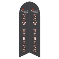 Applebee’s Now Hiring Feather Flag with Ground Spike