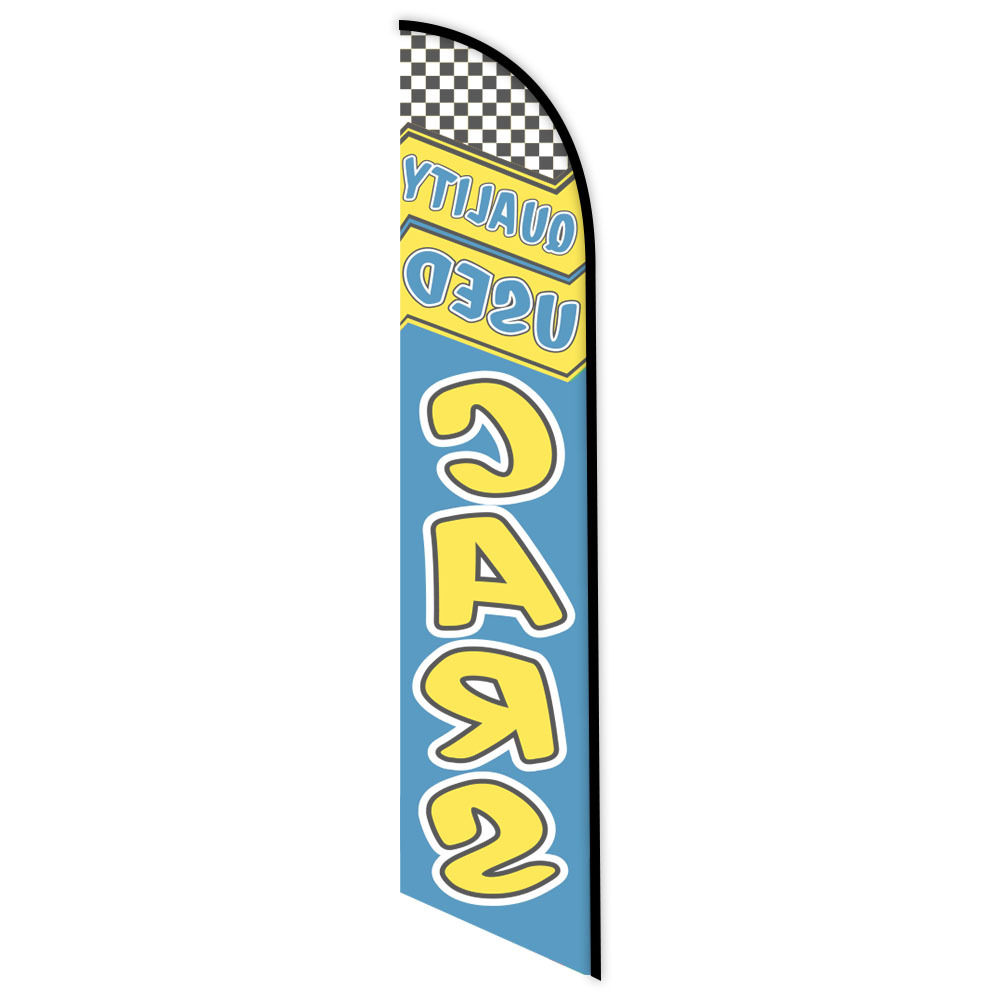 Quality Used Cars Blue Feather Flag - Image 2