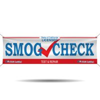 California Licensed STAR Smog Check Test and Repair Vinyl Banner