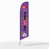 Jack in the Box Jack Pack Feather Flag with Ground Spike